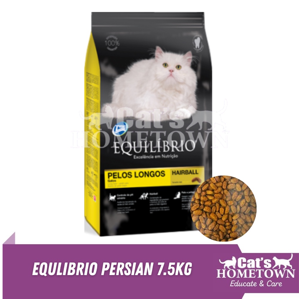 EQUILIBRIO 7.5KG PERSIAN  MAKANAN KUCING PARSI DAN BULU KEMBANG 