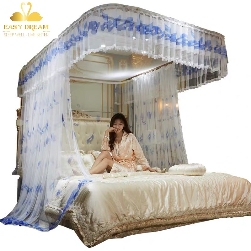 Easy DREAM Wall Free Frame Curtain Princess Mosquito Net With Stainless   Ca8ae08e91938cb29fda4720ef1ac0b2