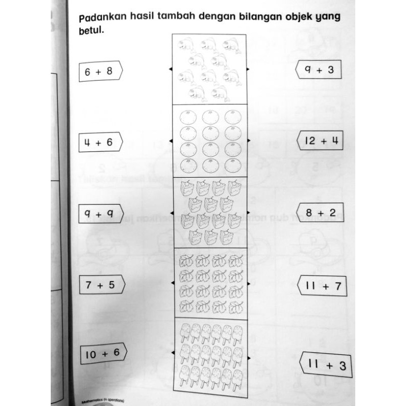 Matematik prasekolah kerja lembaran Matematik lembaran