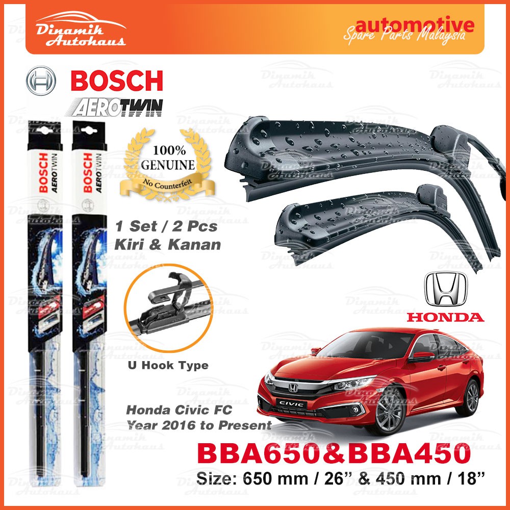 Honda Civic FC Year 2016 To Present Car Front Windscreen Wiper Blade 26