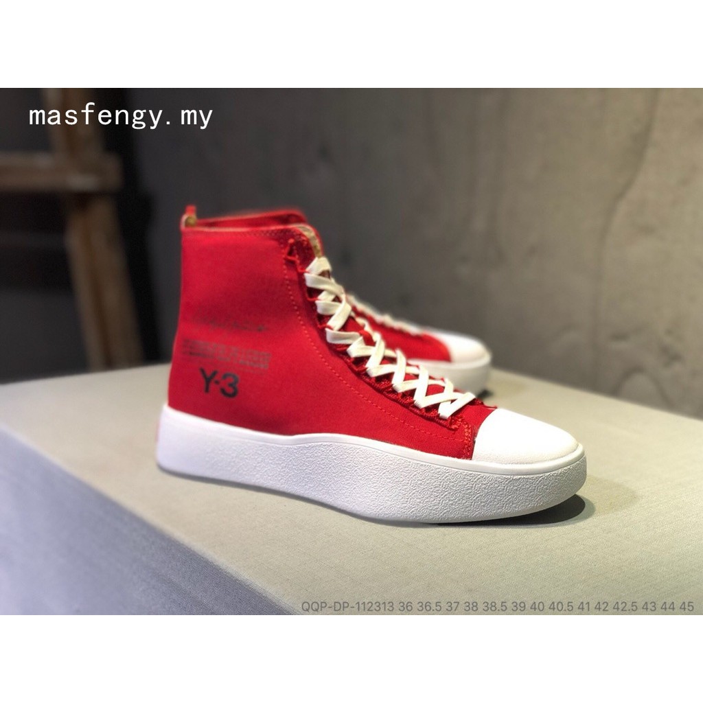y3 red shoes