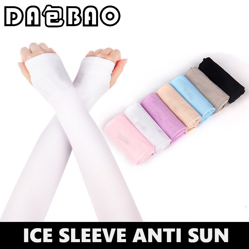 Sunscreen Ice Sleeve Hand Sock Muslimah UV Protection Handsock Sport Sarung Lengan Sejuk Panjang Stokin Tangan Perempuan