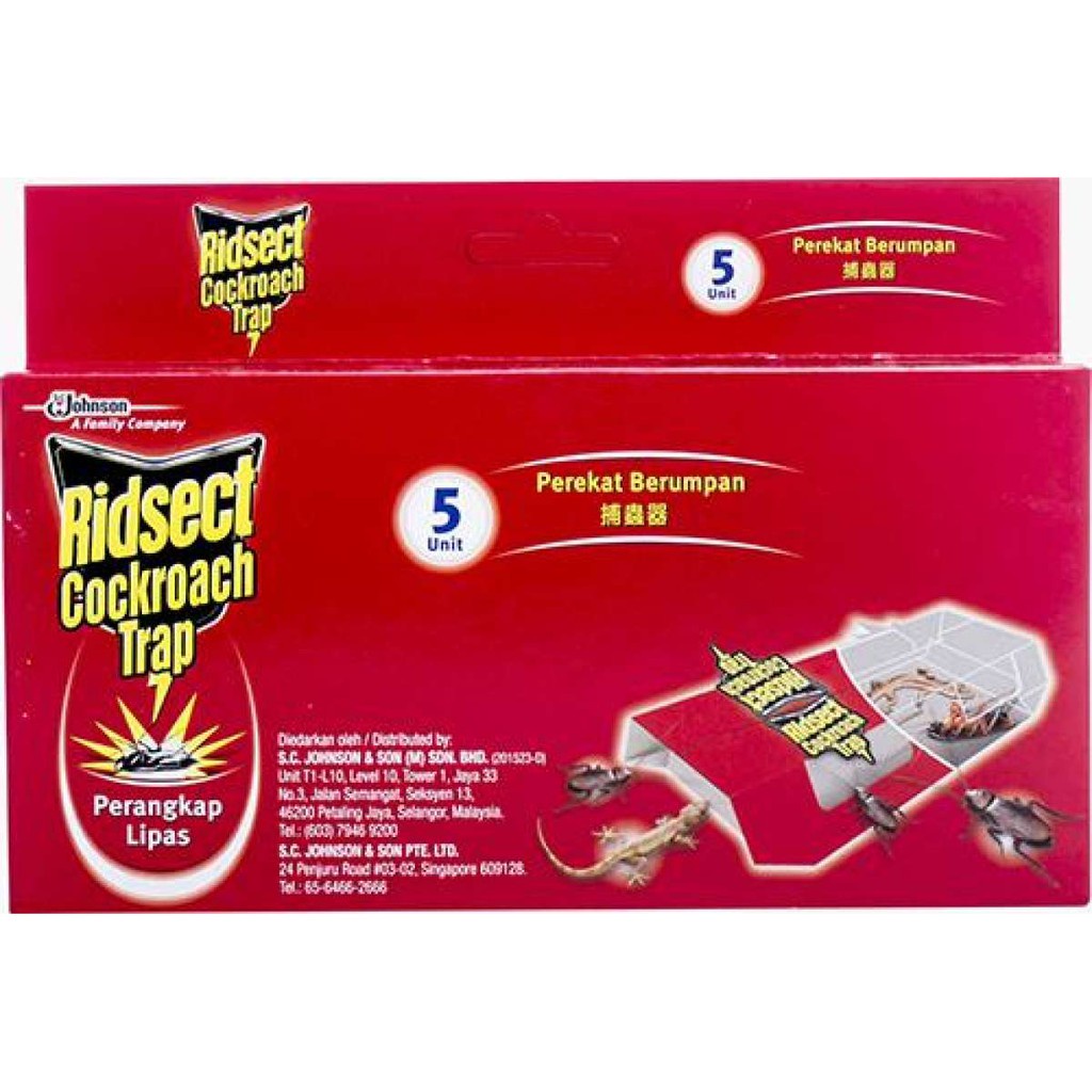 Ridsect Cockroach Bait 6s / Ridsect Cockroach Trap 5 Unit Umpan Dan