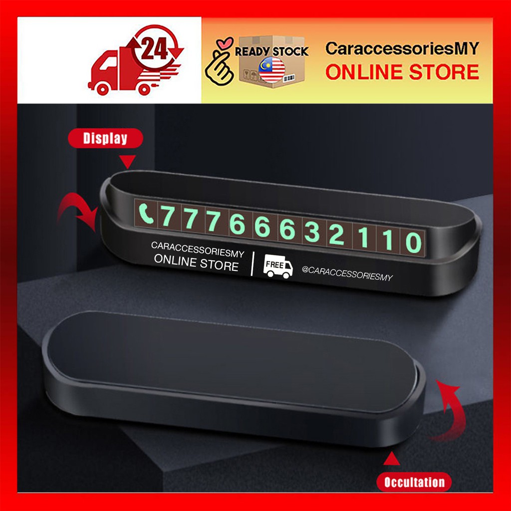 Car Temporary Parking double park HP Card Phone Number Card Plate Car Sticker Telephone Number Car Park mobile 停车号码牌