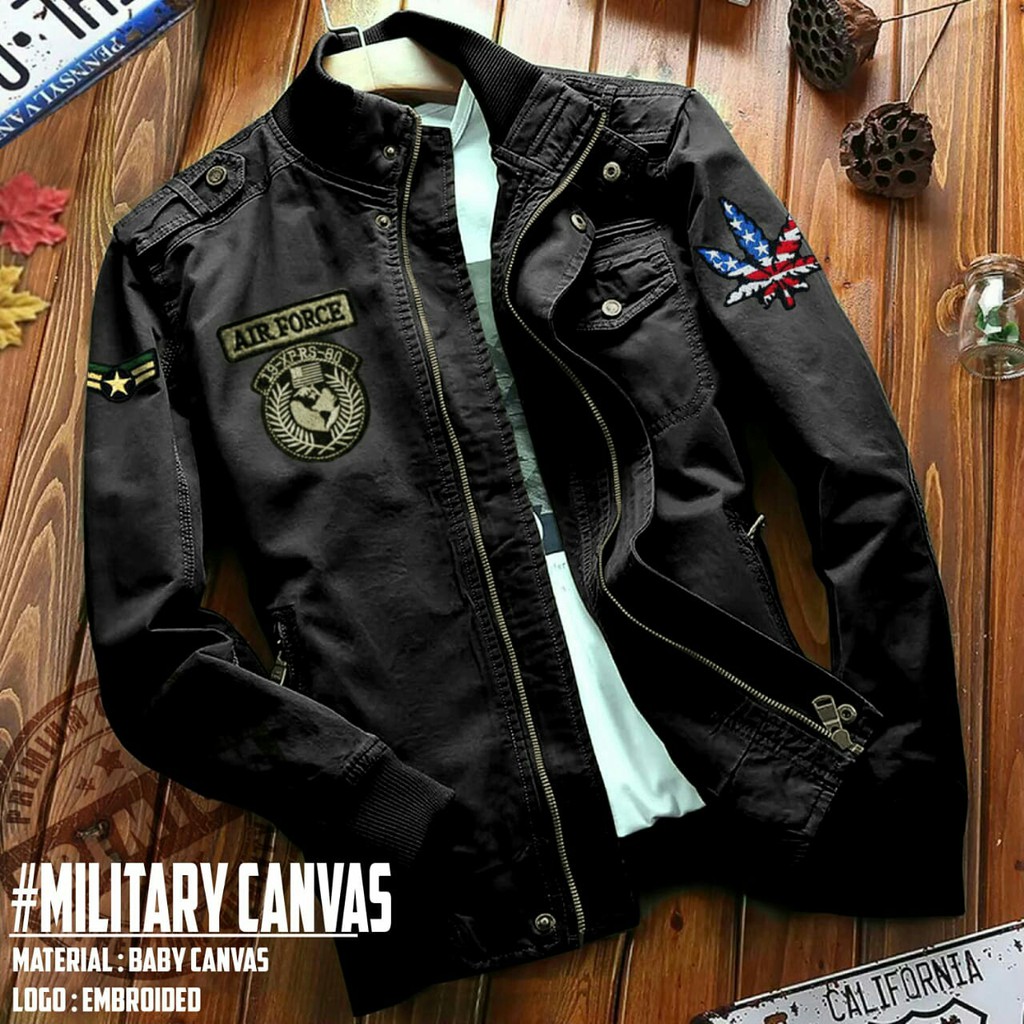 canvas military jacket