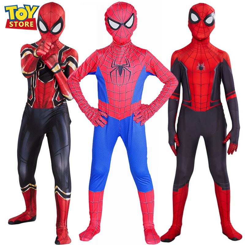 Spiderman Far From Home Costume Cosplay Zentai Suit Bodysuit Jumpsuit  Halloween Costume for Kids | Shopee Malaysia