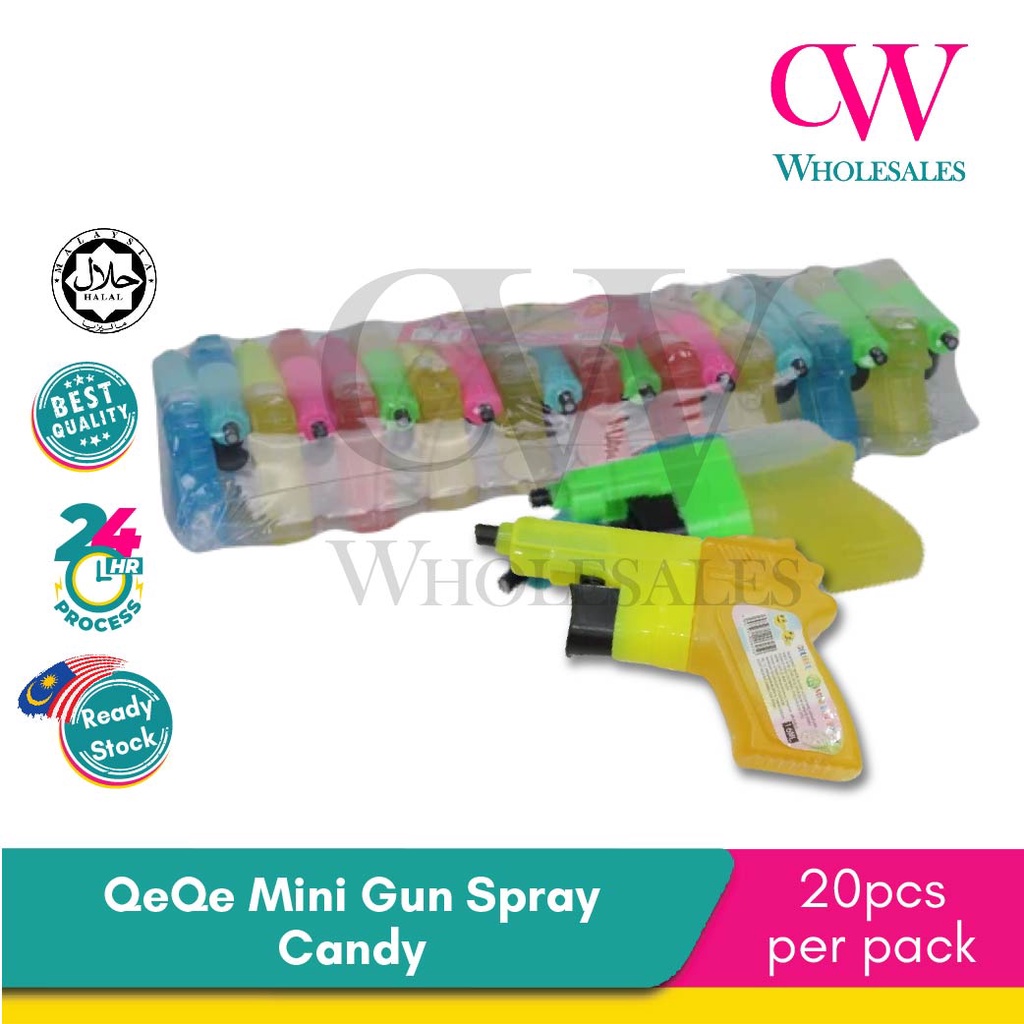 QeQe Colibre Mini Gun Spray Candy 20pcs | Shopee Malaysia