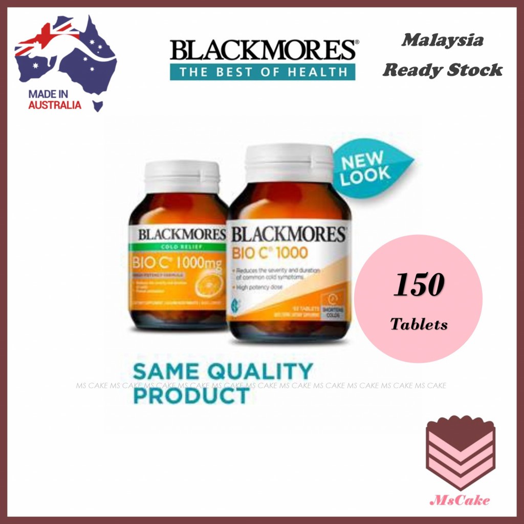 Ready Stock Blackmores Bio C 1000mg 150 Tablets Low Acid Shopee Malaysia