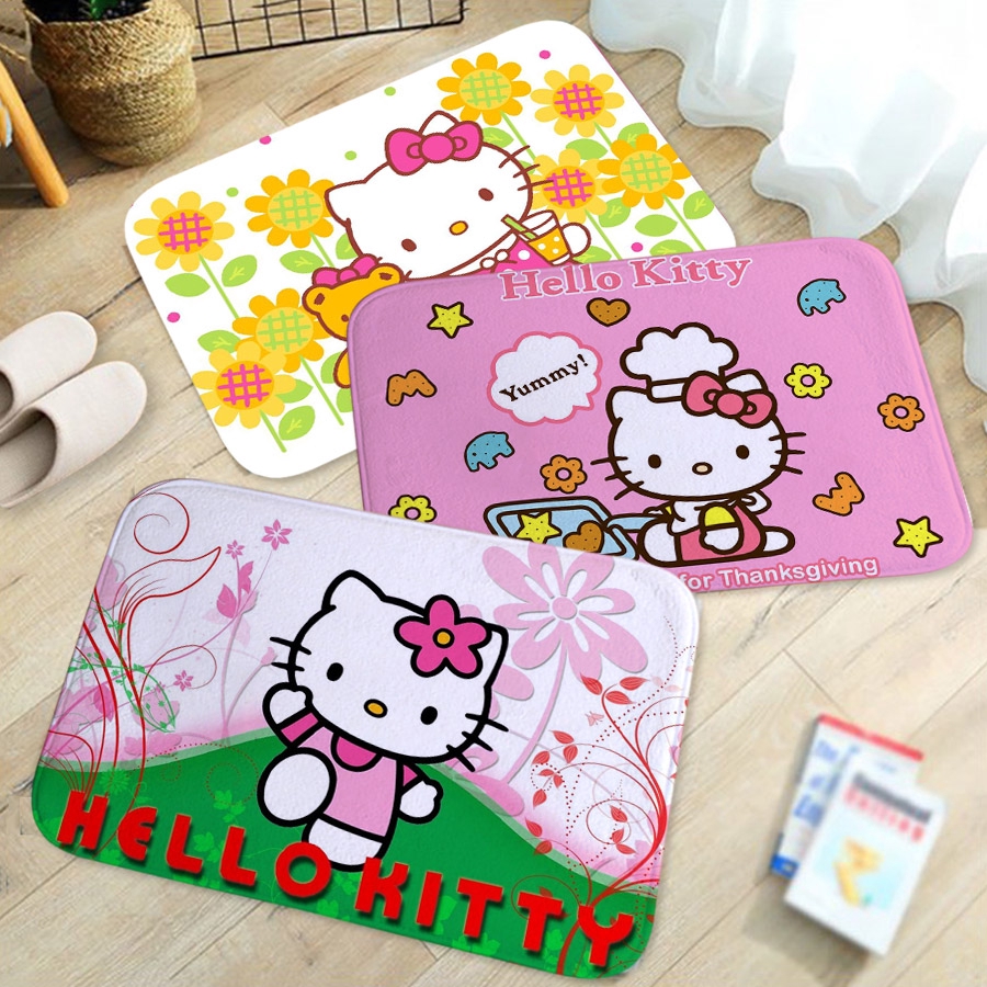 Door Mat Kitchen Anti Slip Door Mats Cute Hello Kitty Doormat