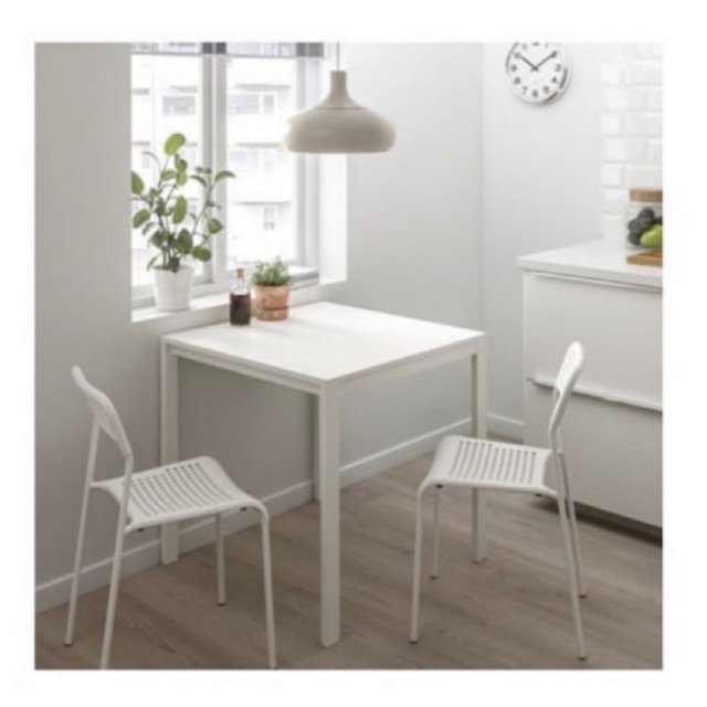 IKEA Set Kerusi dan Meja Makan Melltorp Dining Table 