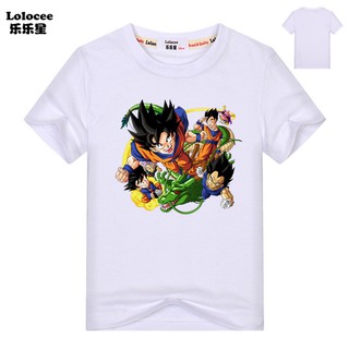 Dragon Ball Z Goku T Shirt Kids 2020 Summer Short Sleeve Cartoon Anime Top Tees Shopee Malaysia - camisa dragon ball roblox