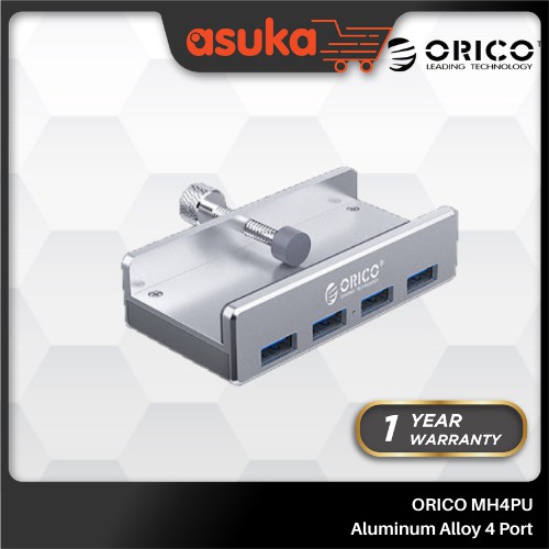 ORICO MH4PU Aluminum Alloy 4 Port USB3.0 Clip-type HUB - 100cm cable