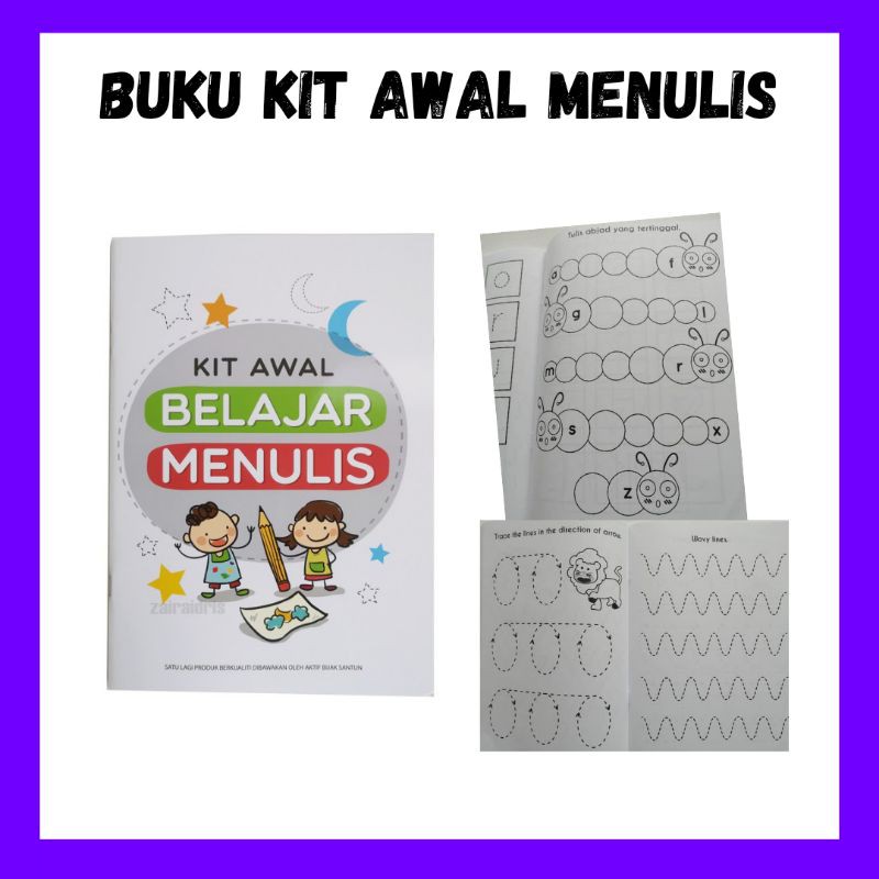 Buku Kit Awal Menulis Sesuai Untuk Kanak Kanak 4 Tahun Keatas Dan Latihan Awal Menulis Kanak Kanak Prasekolah Dan Tadika Shopee Malaysia