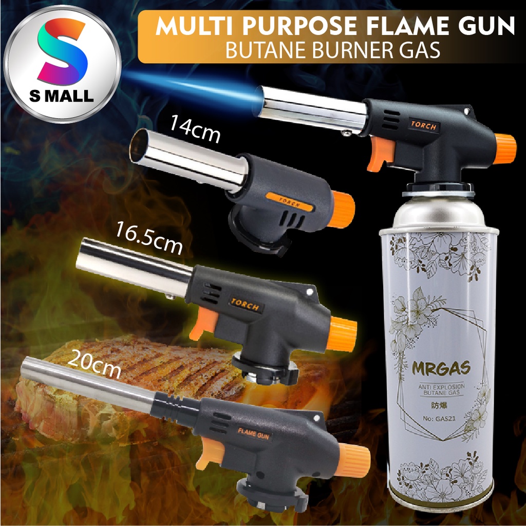 S MALL BUTANE BURNER GAS (SBG-101) / MULTI PURPOSE TORCH GUN Flame Gun Welding Camping Coocking BBQ (WS-505C/930/807)