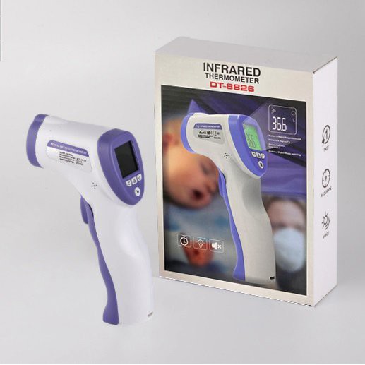 【 Ready Stock】 Infrared Thermometer Gun Temperature inframerah Penembak Suhu Termometer Medical Device Blue Purple