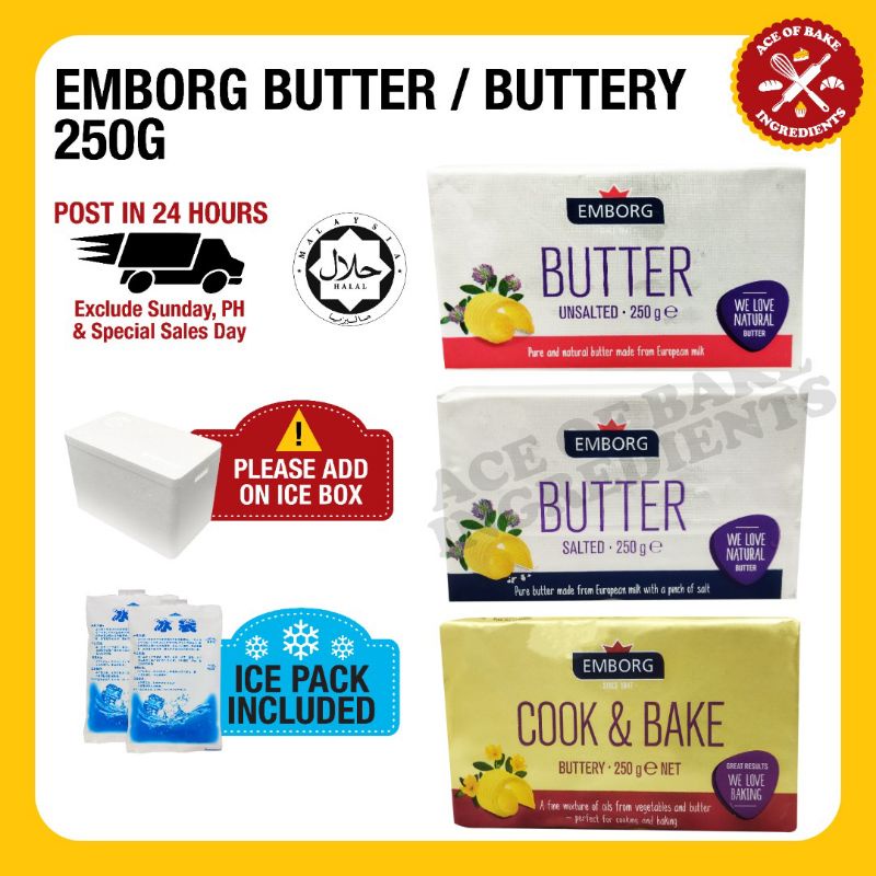 Butter, 200g [Salted/ Unsalted]/BUTTERY 250G Shopee Malaysia