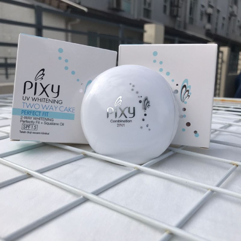 Terlaris Hari Ini Pixy Uv Whitening 2 In 1 Double Layer Two Way Cake Compact Shopee Malaysia