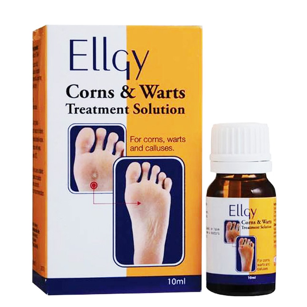 Ellgy Corns & Warts Treatment Solution 10ml (Exp 09/2024) Shopee