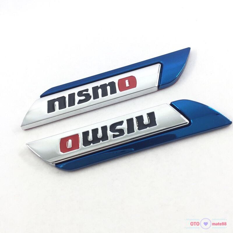 2x 3D Nismo Styling Metal Car Fender Side Emblem Stickers Body Badge