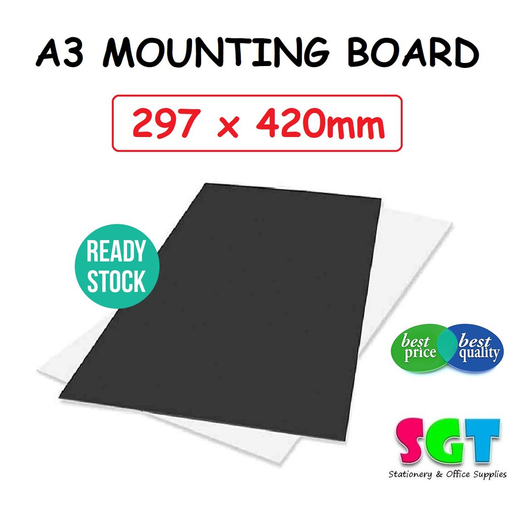 A3 Size Black Mounting Board 1 unit Shopee Malaysia