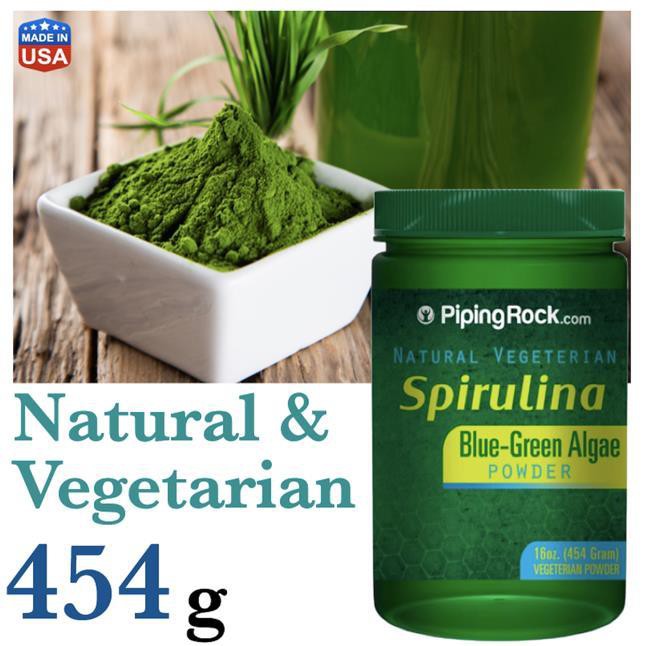 Ready Stocks, Natural Vegetarian Spirulina Powder, 454g Green Algae