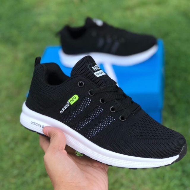 adidas neo black white