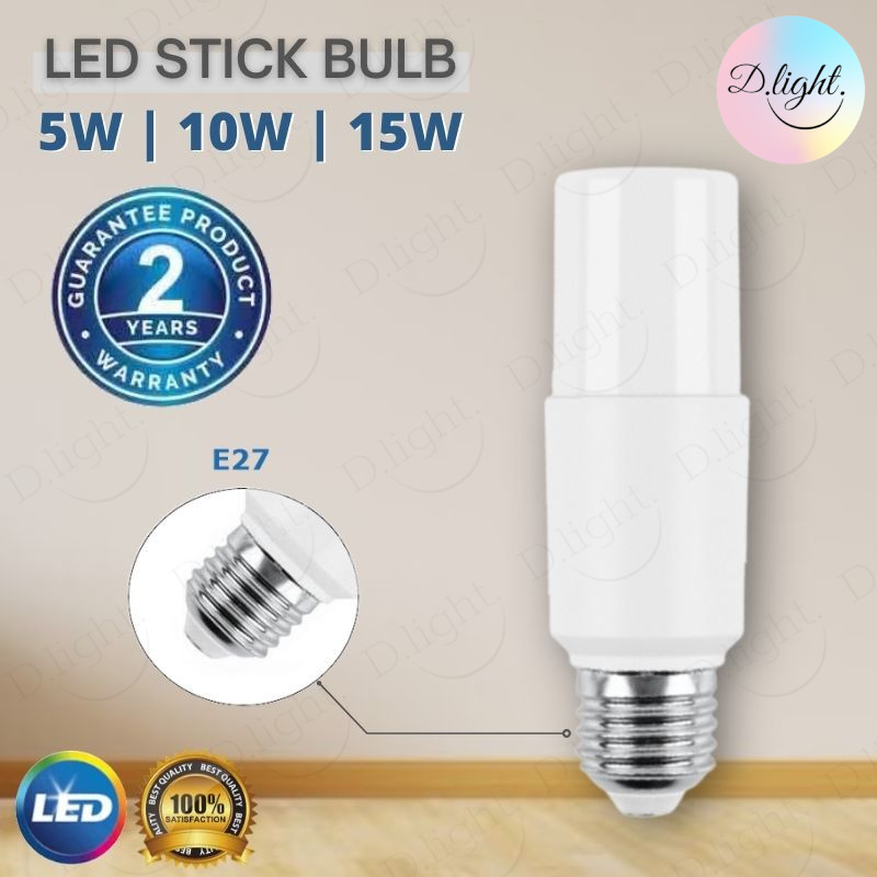 5W/10W/15W LED STICK BULB E27 MENTOL LAMPU LED DOWNLIGHT WALL TABLE LAMP PAGAR GATE LAMPU SILING CEILING LIGHT