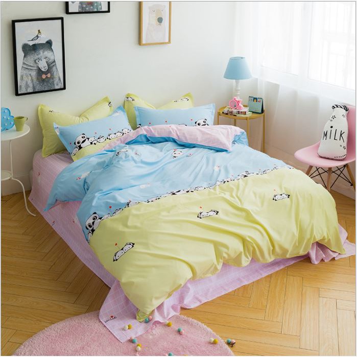 8 Good Quality Skin Friendly Korea Style Bed Set Pillow Cover