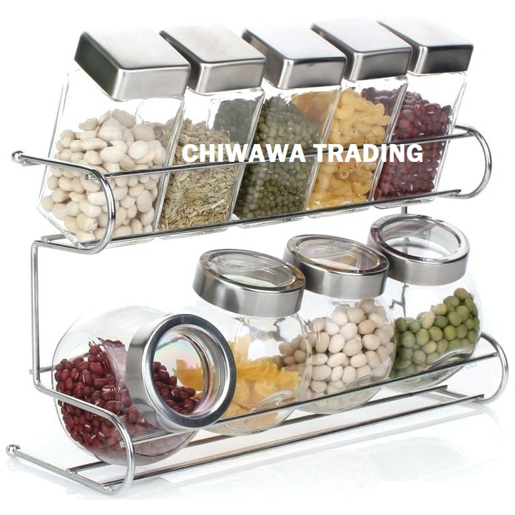 glass spice storage