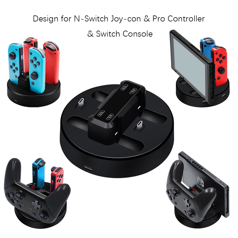 nintendo switch joy con and pro controller charger