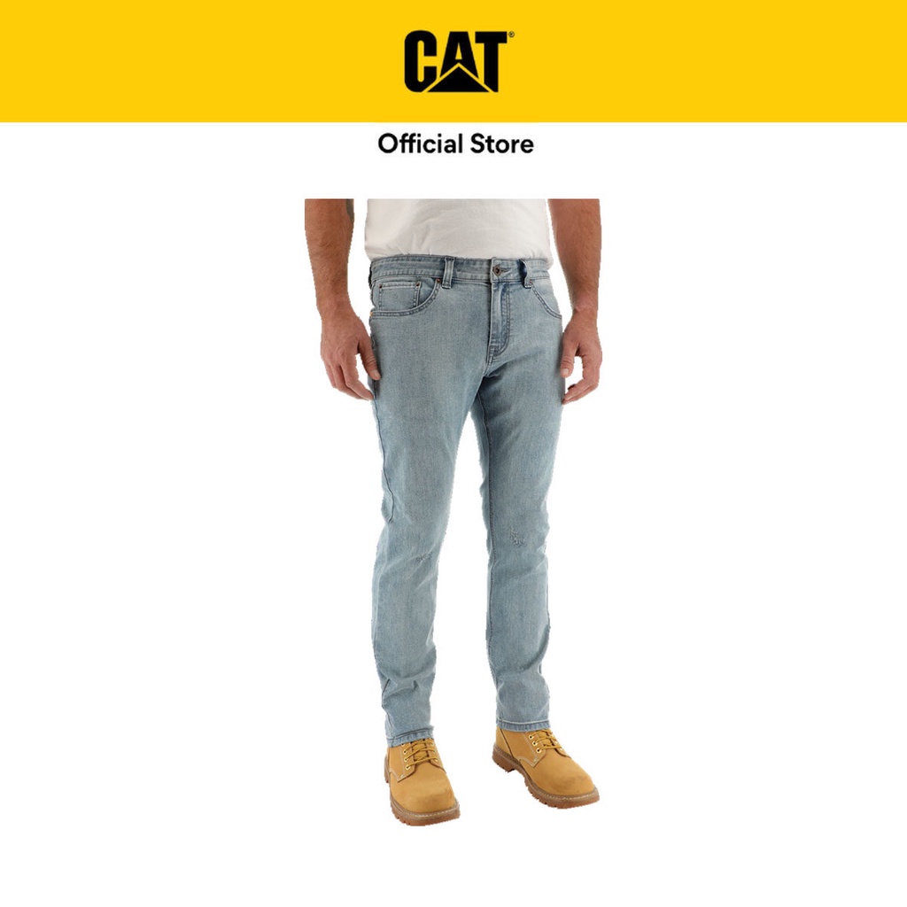 Caterpillar Men's Urban Passage Jeans Blue Breeze Splatter (4070004