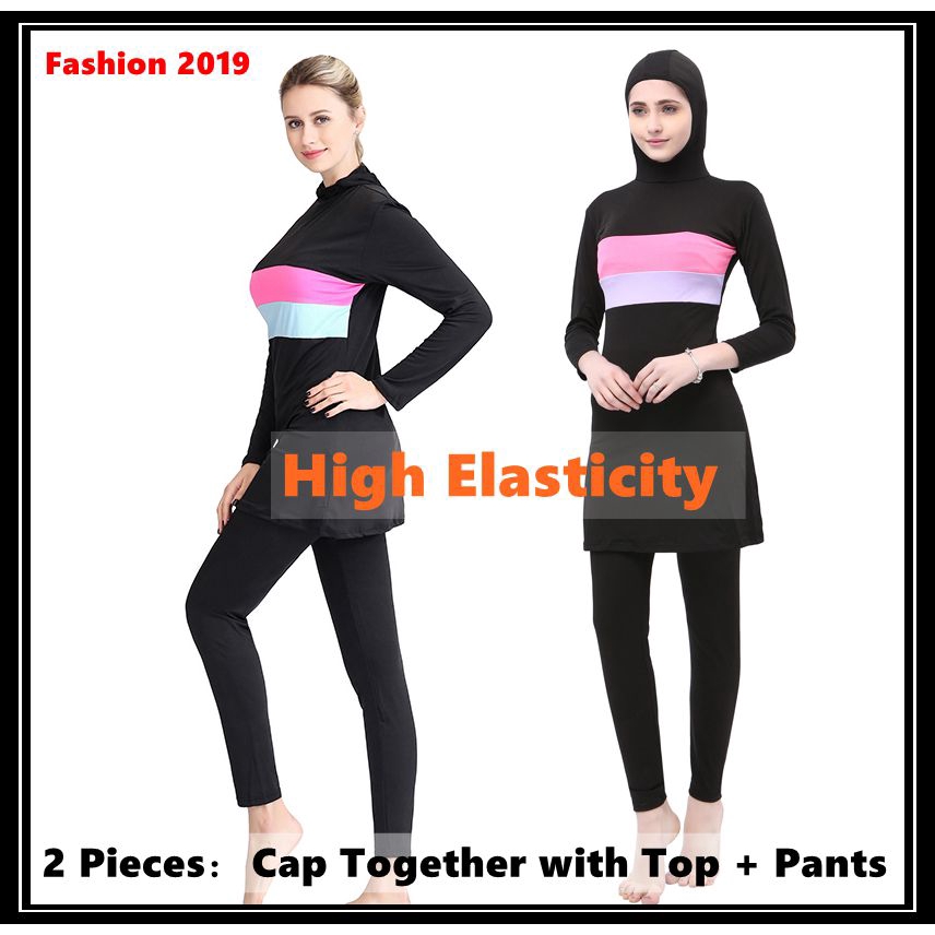 Muslim Swimming Suit Baju  Renang  Muslimah  Women Swimsuit 