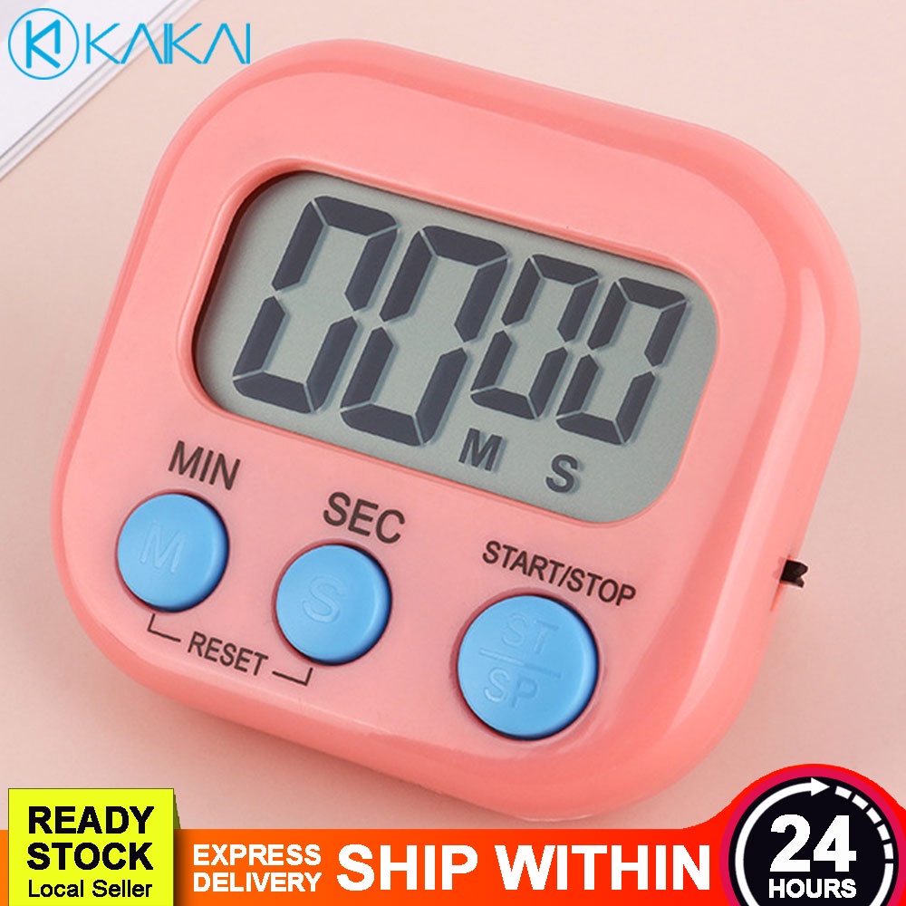 PROMO Classroom Meeting Timer Back Magnetic Digital Kitchen Stopwatch Count Up Down For Baking Jam Randik Elektronik