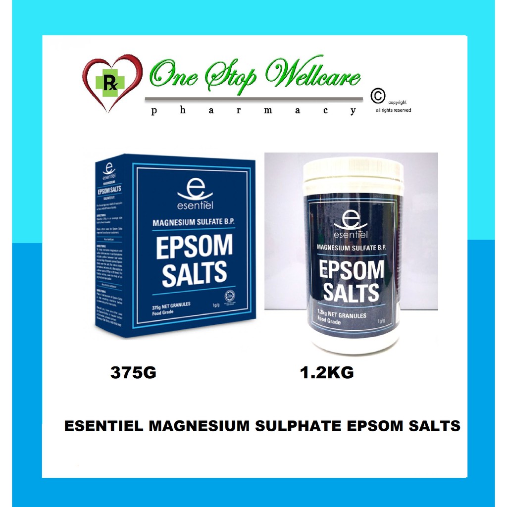 Esentiel Magnesium Sulphate B P Epsom Salts 375g 1 2kg Shopee Malaysia