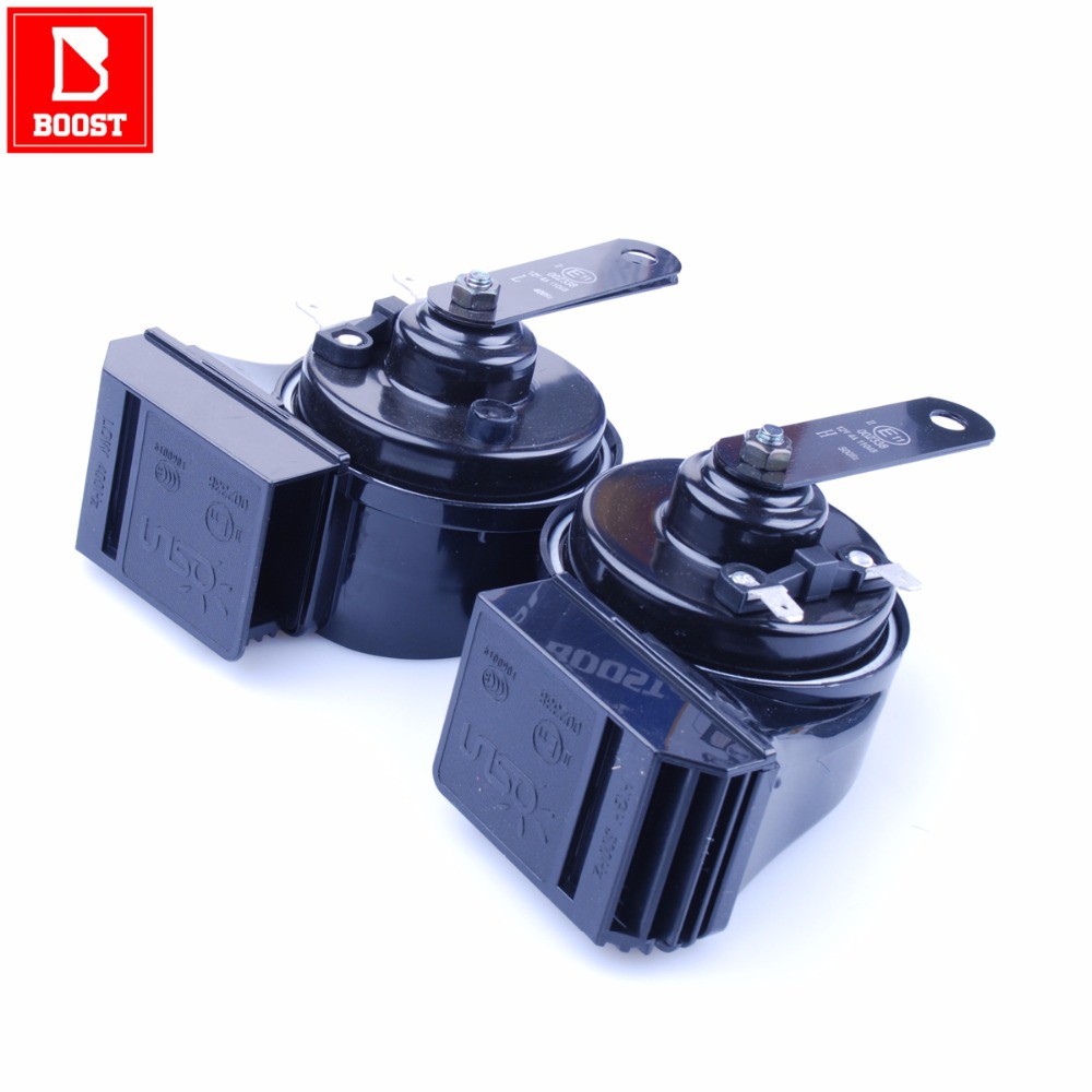 BOOST 168 Motorcycle Car Horn Tanduk Kereta for Automtive Car Compressor 12V Signal Super Double Volume Sound Perfect Dual Waterproof Design Electric horn