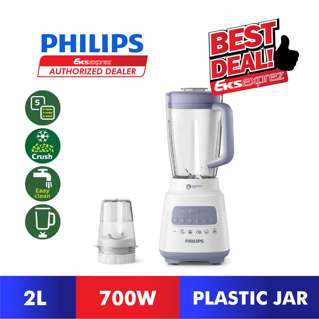 PHILIPS Plastic Blender Core (700W/2L) HR2221/01 Shopee Malaysia