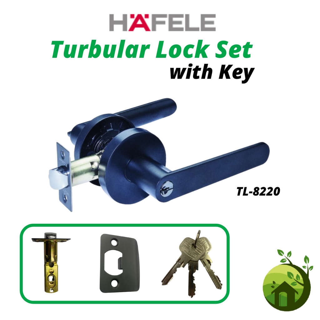 Hafele Tubular Lever Handle MTL8220 Matt Black/ Tubular / Door Lock ...