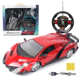 lamborghini remote control car with steering wheel and pedal