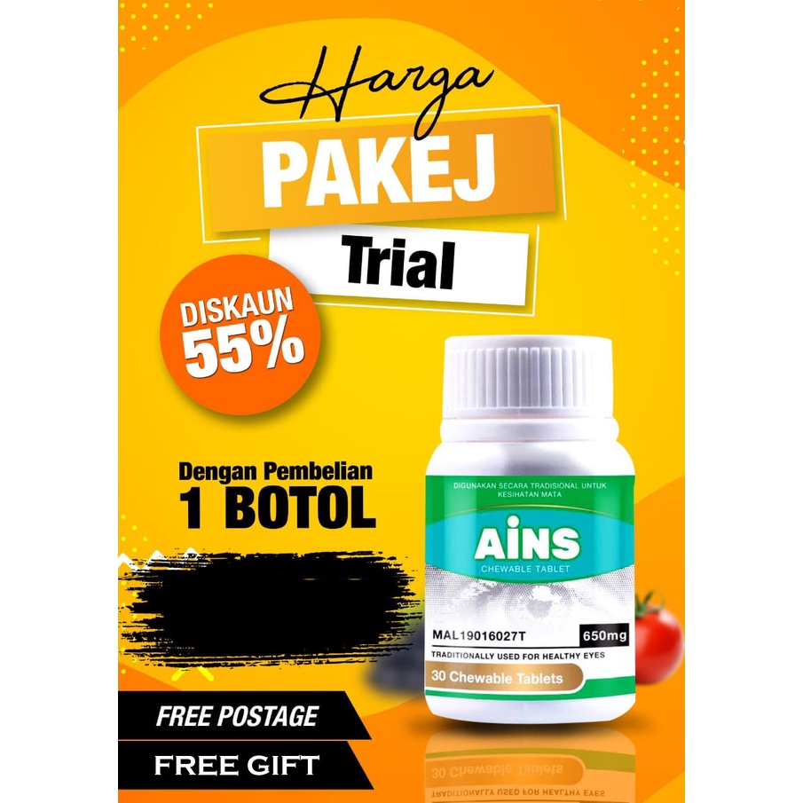 Supplement Mata Sihat Produk Ains Lulus Kkm Free Gift Shopee Malaysia