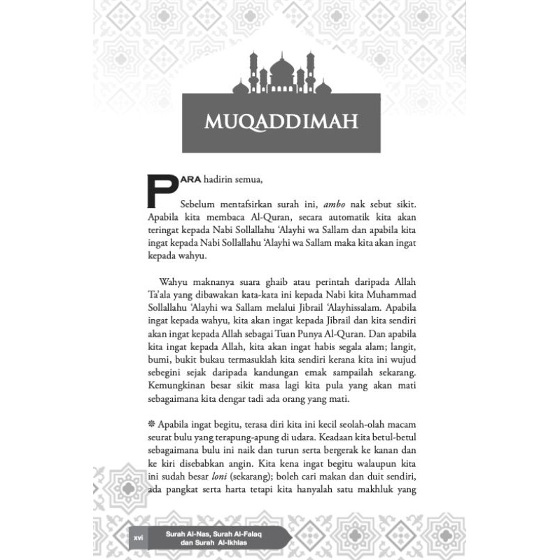 Tafsir Al Quran Nik Abdul Aziz Nik Mat Surah Al Nas Surah Al Falaq Surah Al Ikhlas Shopee Malaysia