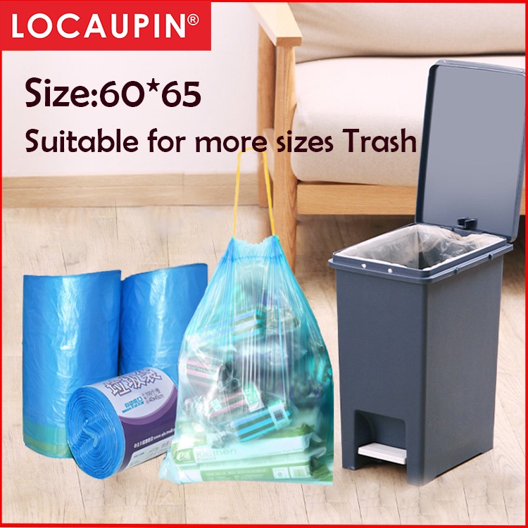 Locaupin 100pcs Garbage/Trash Bags Kitchen Garbage/Trash Bags office