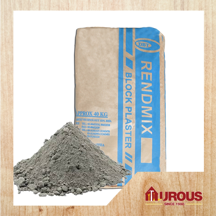 1kg pack rendmix t 3 in 1 cement ready mix cement simen render dura