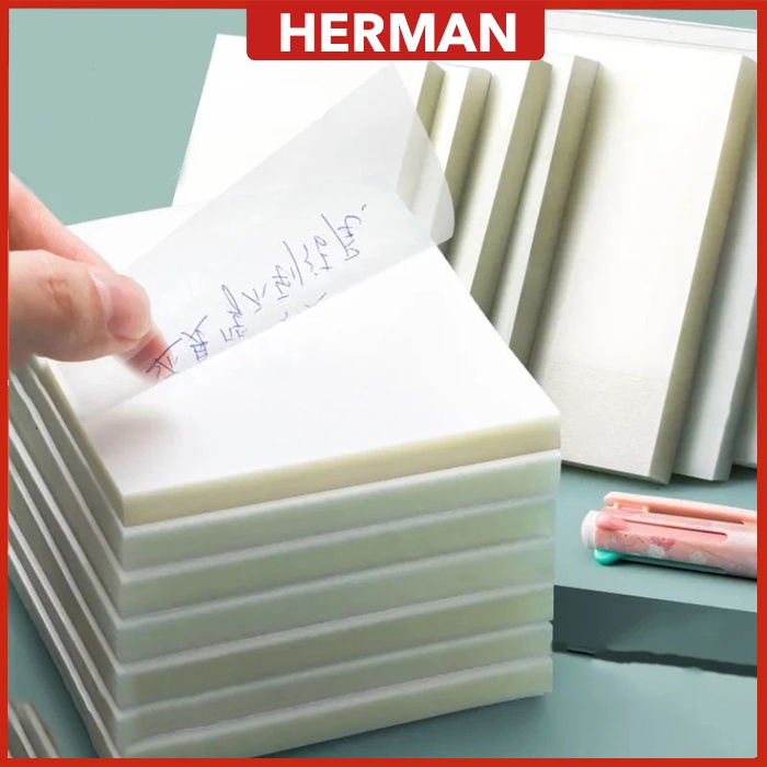50 sheets per set transparent sticky notes waterproof clear post it