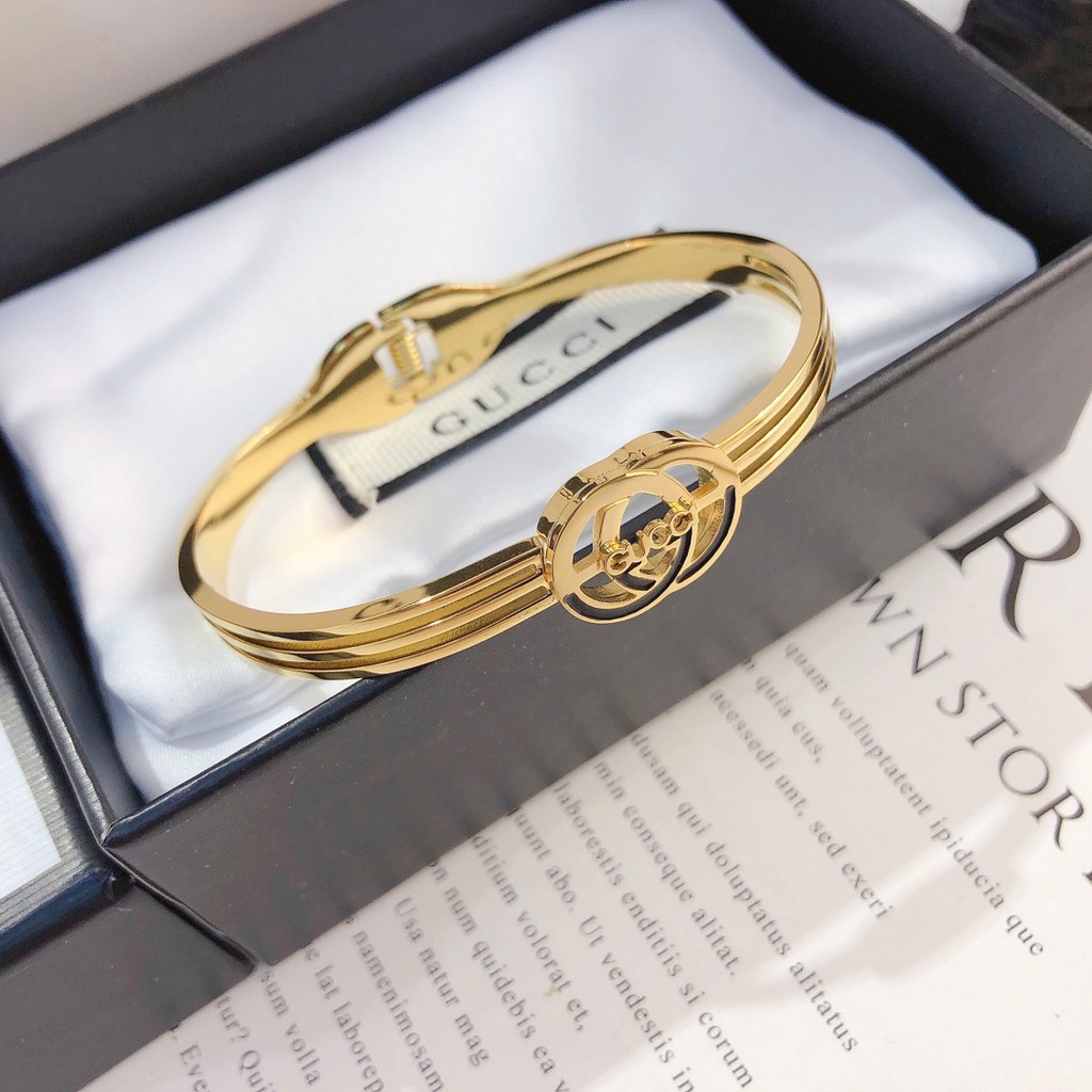 In stock】 Gucci Bangle Bracelet Fashion Letter Logo Double G Bracelet  Women's Jewelry | Shopee Malaysia
