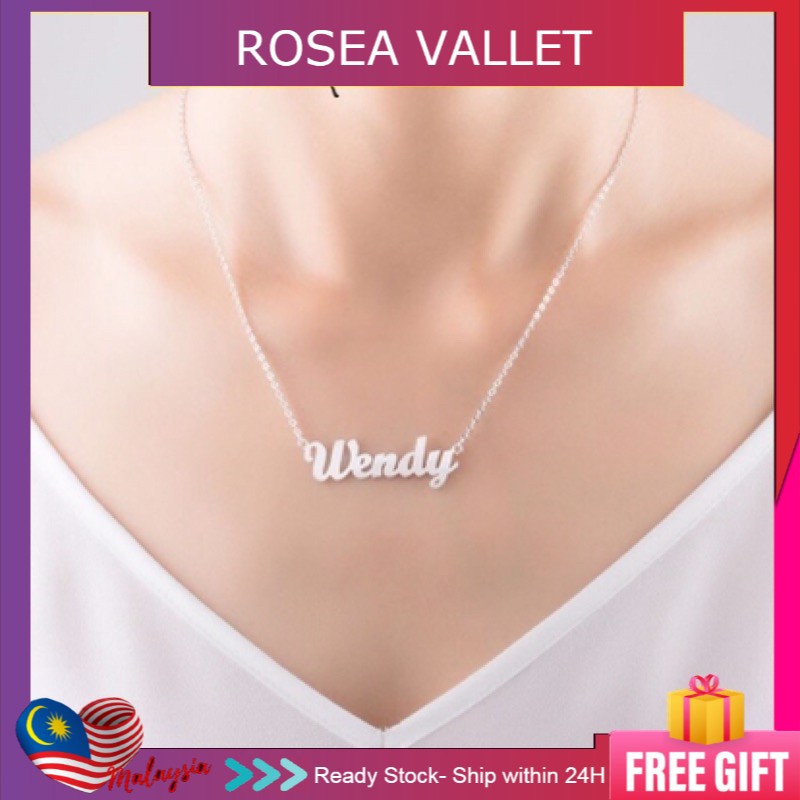 Rosea Vallet Emas Rantai Nama Emas Putih 45cm Gelang Tangan Rantai Tangan Emas Korea Bracelet Gelang Emas Gelang Gold