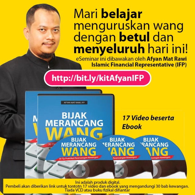 Kit eSeminar Bijak Merancang Wang oleh Tuan Afyan Mat Rawi IFP 