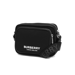 Burberry Logo Print Nylon Crossbody Bag for Men - Black 8049094-Black ...