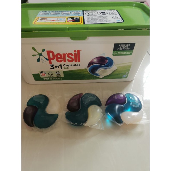 UK Persil Bio 3 in 1 Detergent Capsules 3 x 27gm Shopee Malaysia