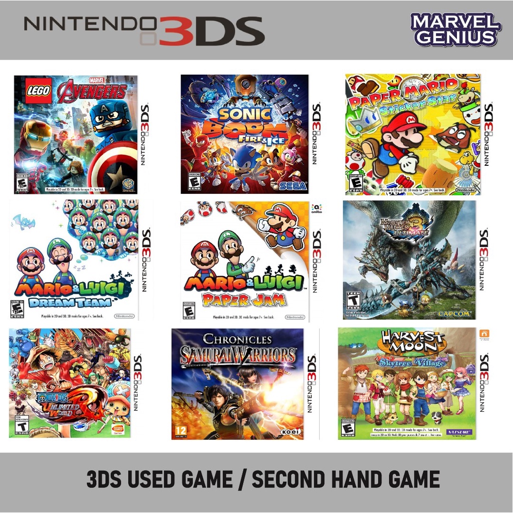 NINTENDO 3DS GAME / USED GAME / SECOND GAME / 2ND HAND GAME GAME