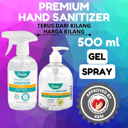 (DIRECT FACTORY) ORIGINAL Cleanse360 HAND SANITIZER 500 ml SPRAY